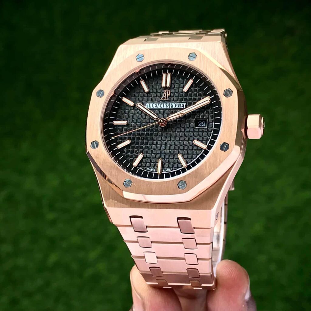 Audemars Piguet Royal Oak Double Balance Wheel Open worked Skeleton Dial Full Black Automatic Mens Watch - Image 5