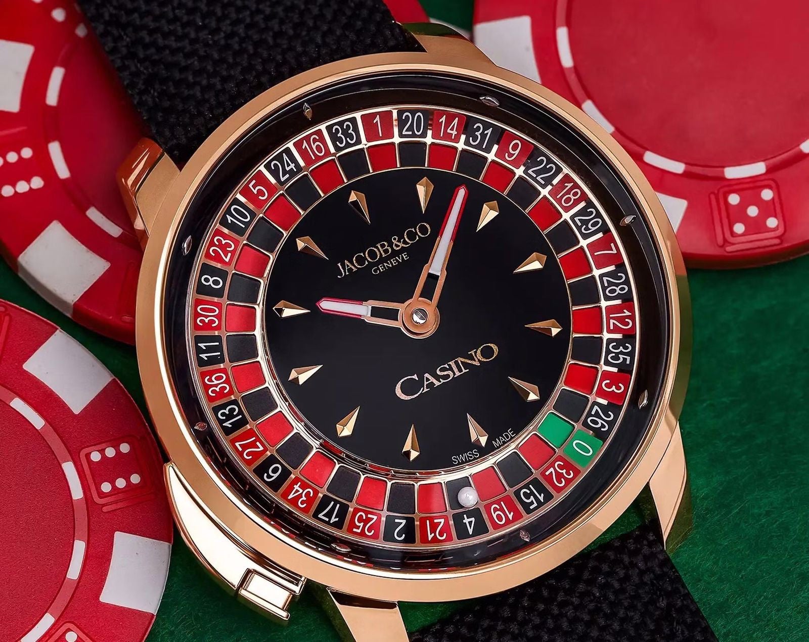 Jacob & Co. Casino Tourbillon Rose Gold Swiss Made Men's Watch - Image 7
