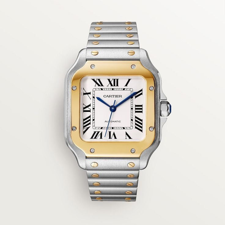 Cartier Santos De Japanese Pure Two Tone Automatic Mens Watch - Image 3