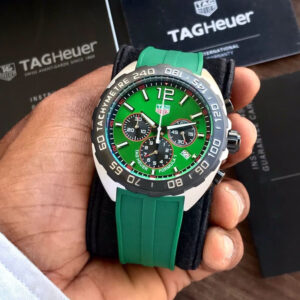 Tag Heuer Formula 1 Green Stainless Steel Japanese Quality Quartz Chronograph Master Quality Men's Watch