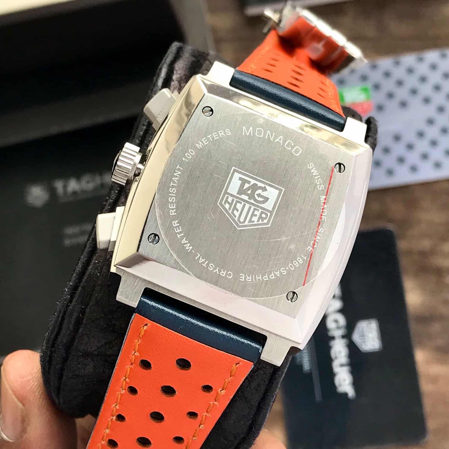 Tag Heuer Monaco Limited Edition Blue Japanese Mens Watch - Image 5