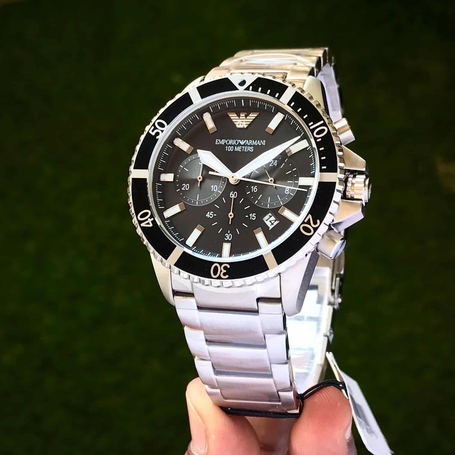 Emporio Armani AR11360 Chronograph's Black Dial Mens Watch