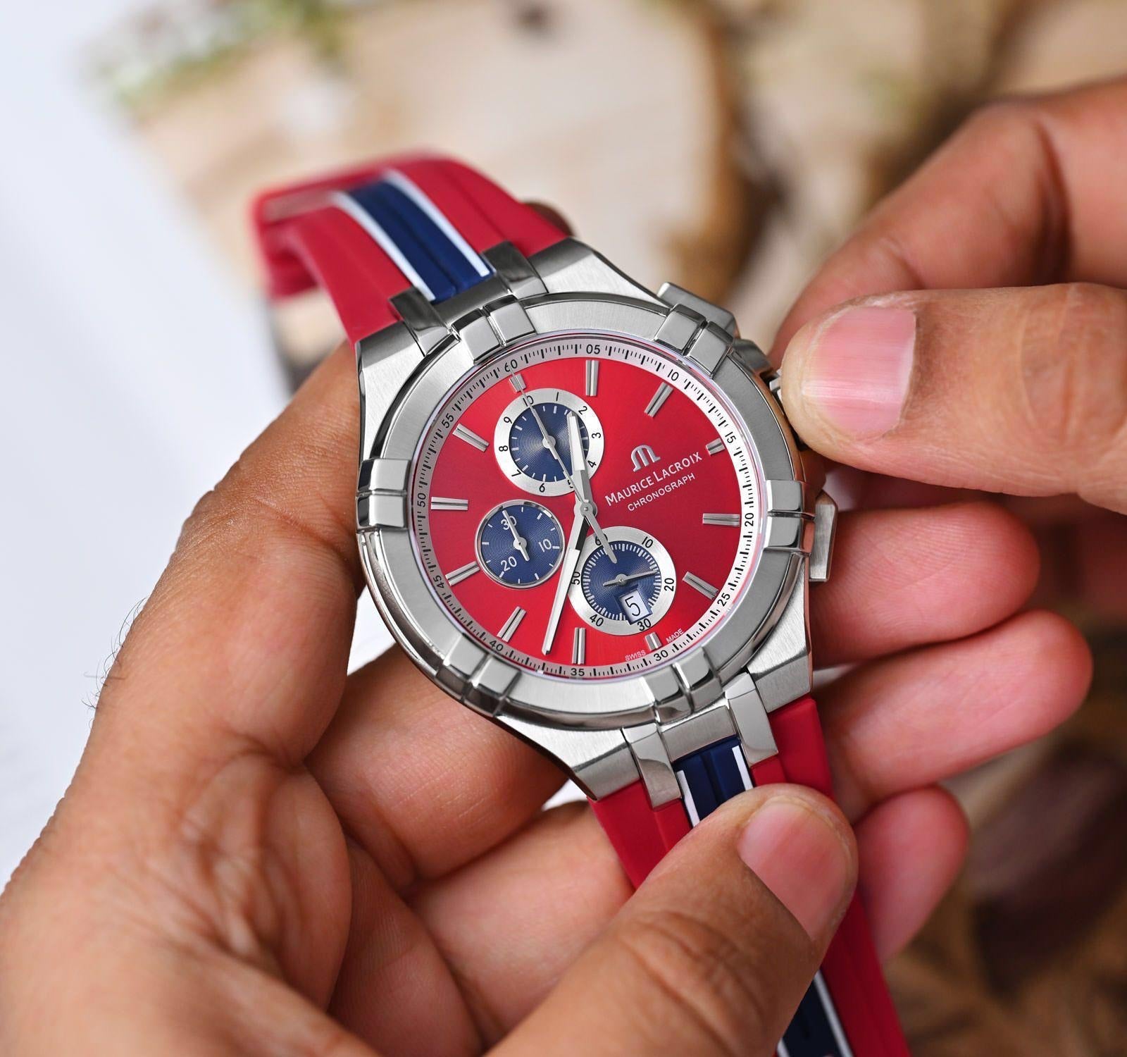 Maurice Lacroix Aikon Quartz Supermarine Chronograph's Mens Watch - Image 3