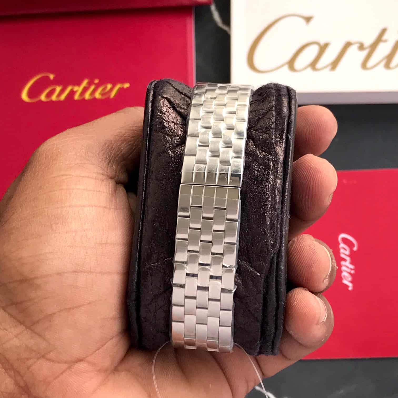 Cartier Panthere De Cartier Silver White Dial Premium Women's Watch - Image 5