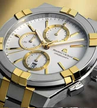Maurice Lacroix Aikon Authentic Quartz Chronograph Two Tone Mens Watch - Image 6