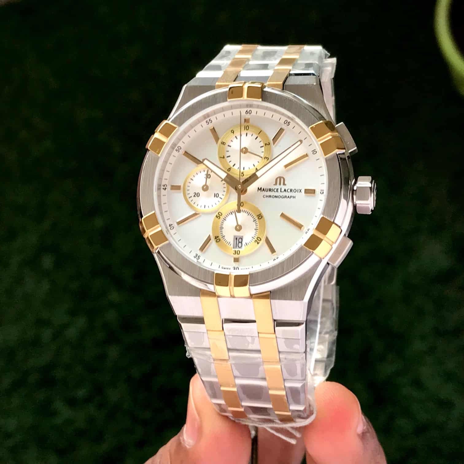 Maurice Lacroix Aikon Authentic Quartz Chronograph Two Tone Mens Watch - Image 8