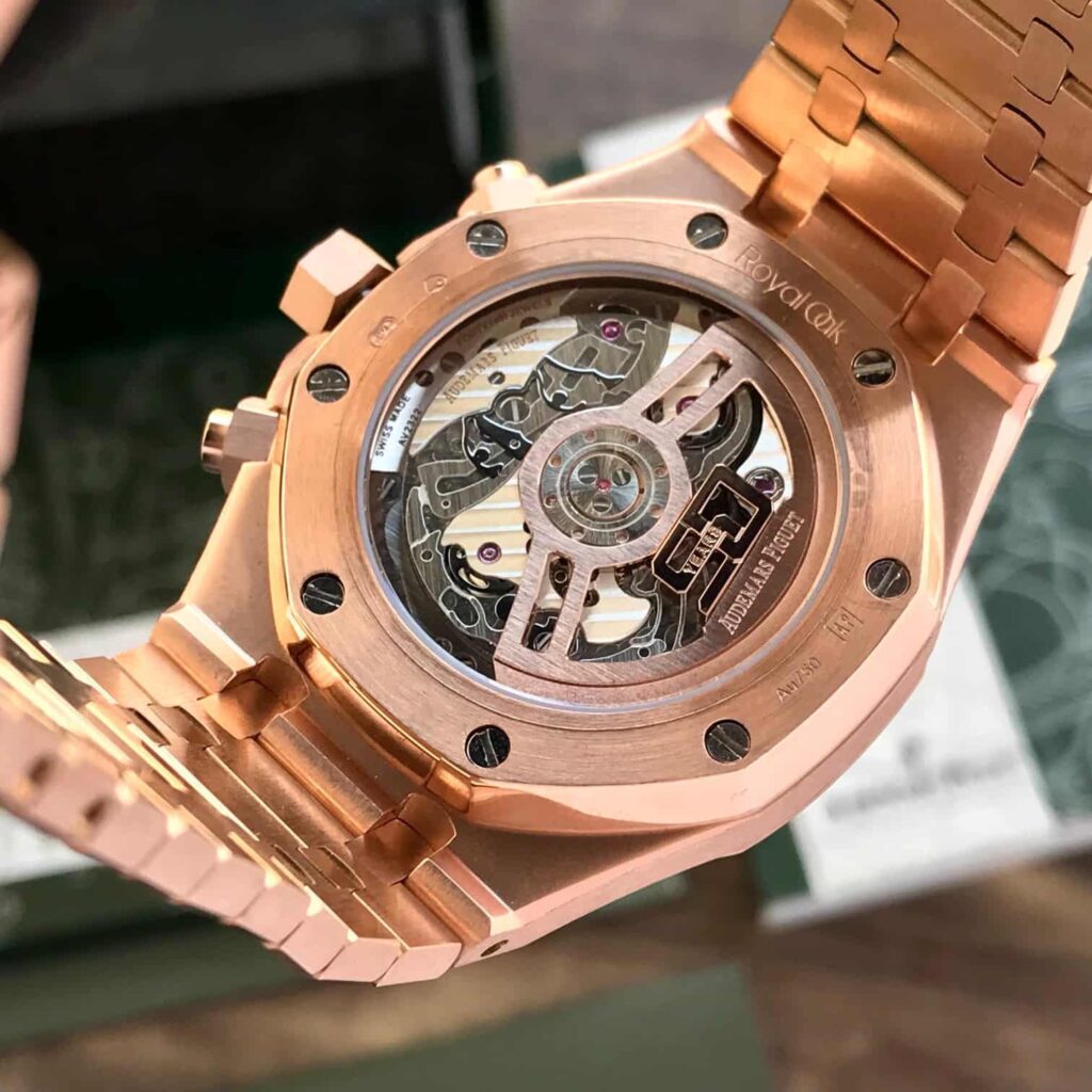 Audemars Piguet Royal Oak 50th Anniversary Chronograph's Rosegold Green Dial Swiss ETA - Image 10