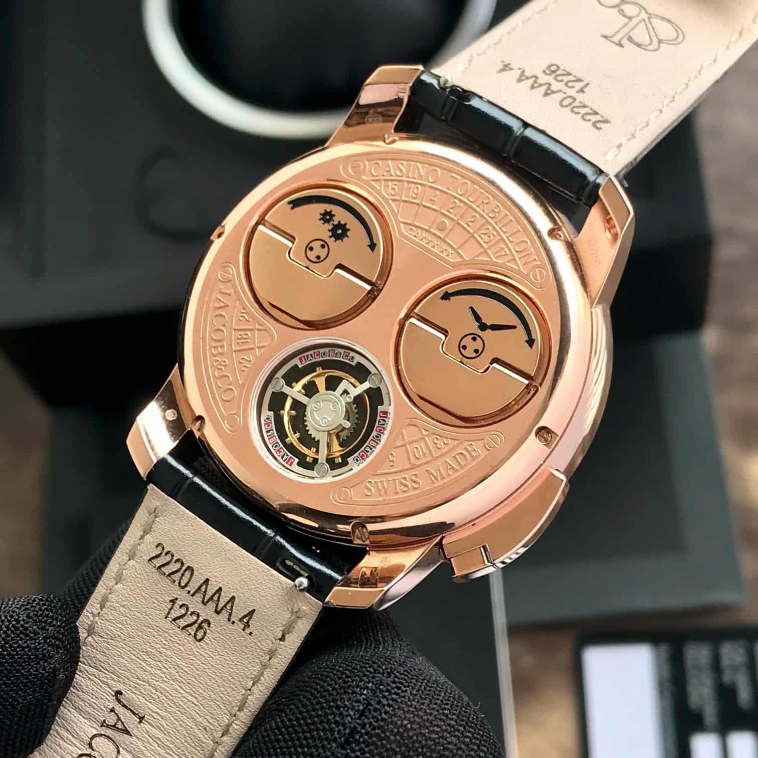 Jacob & Co. Casino Tourbillon Rose Gold Swiss Made Men's Watch - Image 3