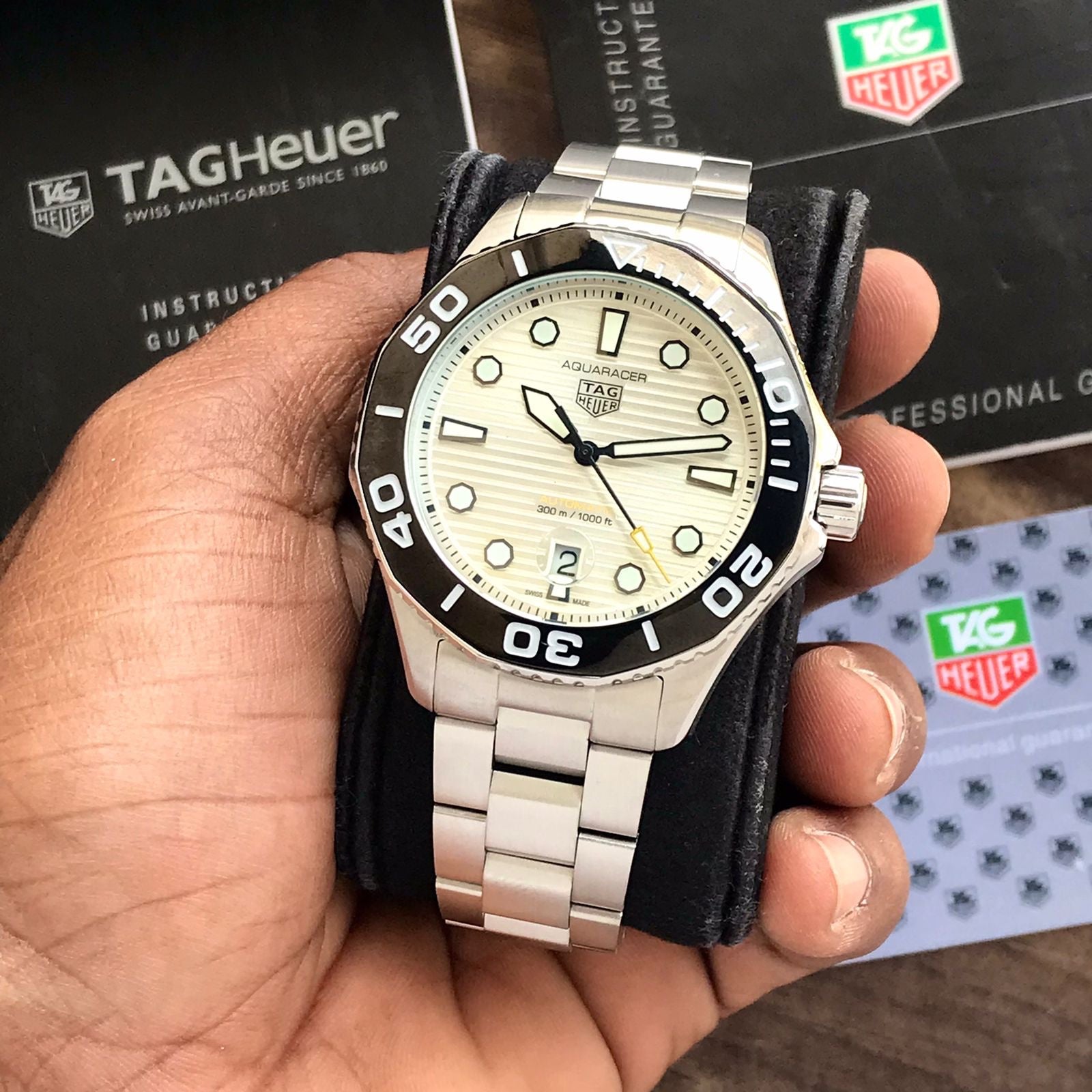 TAG Heuer Carerra AQUARACER White Dial Special Edition Re-Imagines Automatic Mens Watch