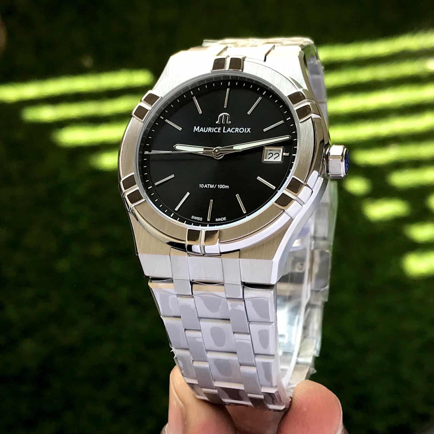 Maurice Lacroix Aikon Quartz 40mm Authentic Stainless Steel Black Dial - Image 4