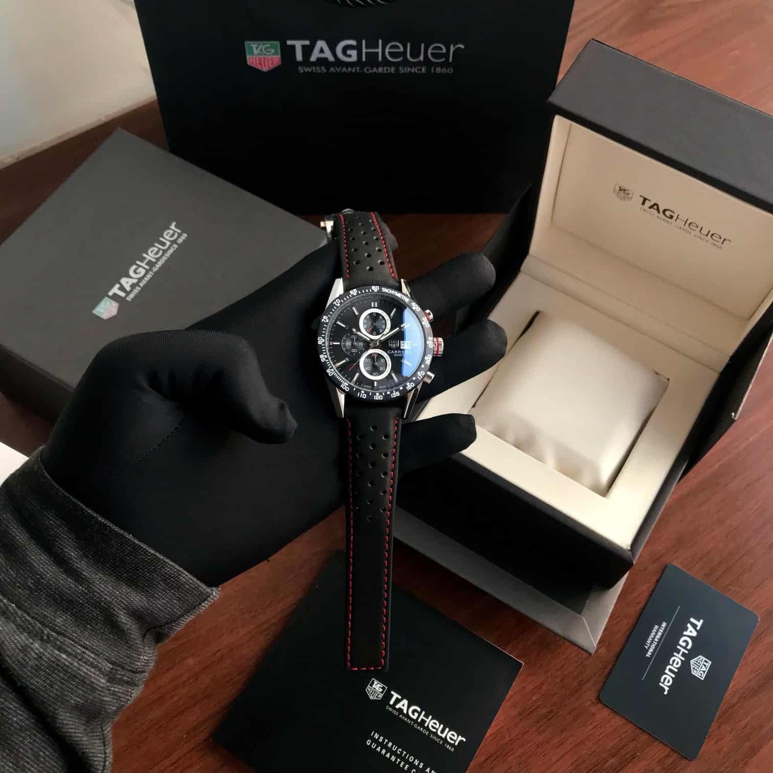 Tag Heuer Calibre 16 Black Dial Chronograph's Men's Watch - Image 4