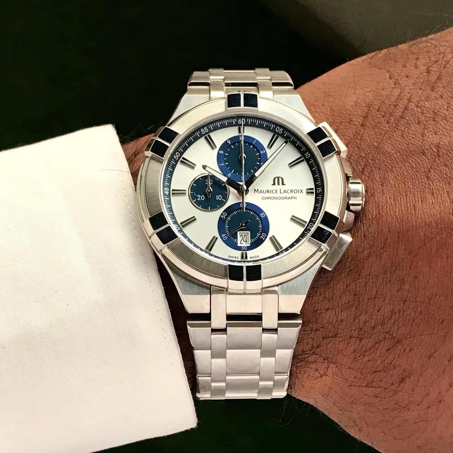 Maurice Lacroix Aikon Quartz 44mm Authentic Mens Watch - Image 3