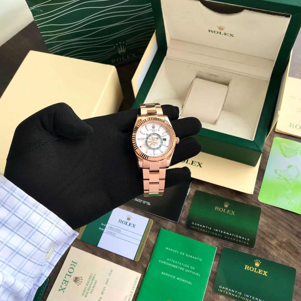 Rolex SkyDweller Rosegold White Dial Automatic Mens Watch - Image 2