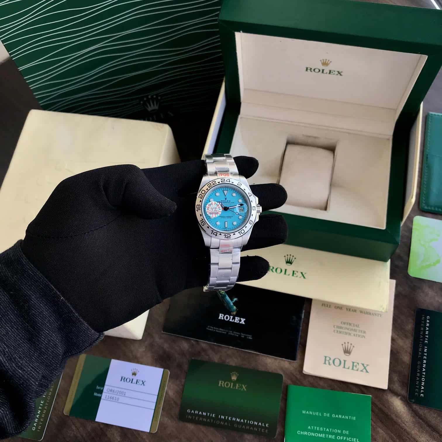 Rolex Explorer Tiffany Dial Automatic Men's Watch - Image 4