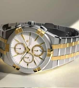 Maurice Lacroix Aikon Authentic Quartz Chronograph Two Tone Mens Watch - Image 9