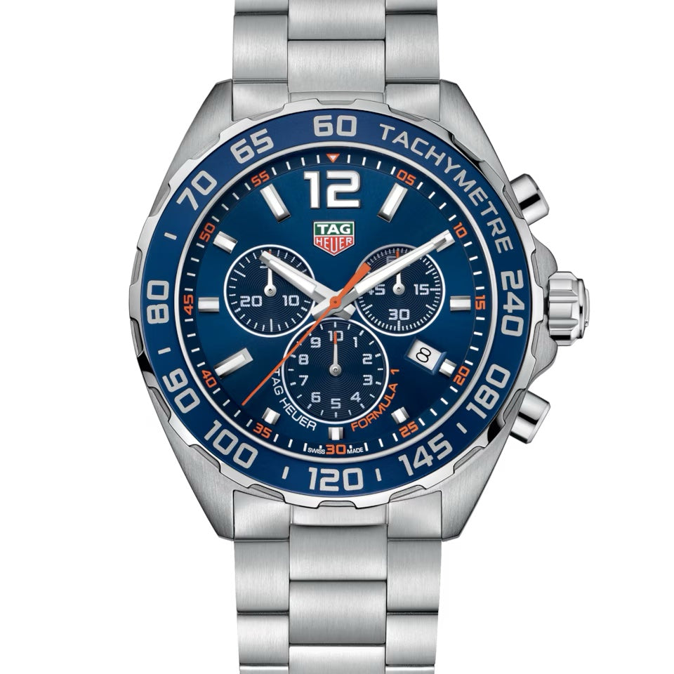 Tag Heuer Formula 1 Chronograph Blue Dial Authentic Men's Watch - Image 2