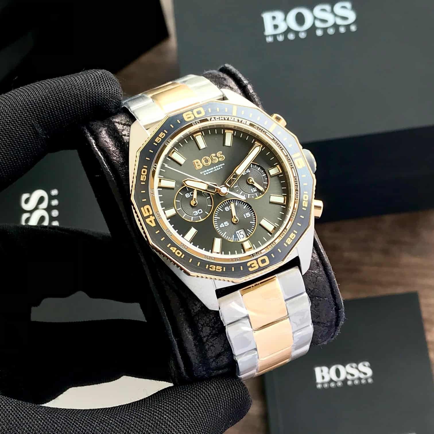 Hugo Boss 1513974 Men's Grey Blue Dial Chronograph Men's Watch - Image 4