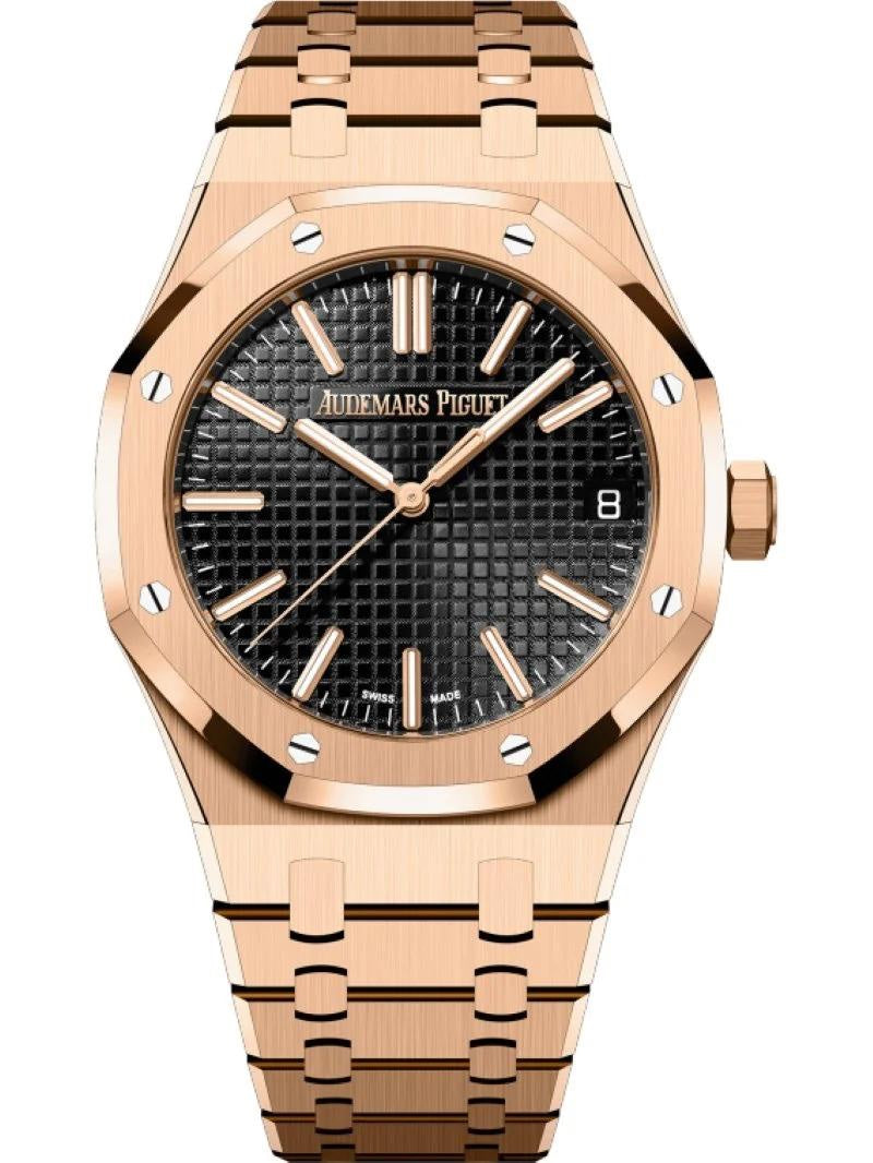 Audemars Piguet Royal Oak Double Balance Wheel Open worked Skeleton Dial Full Black Automatic Mens Watch - Image 6