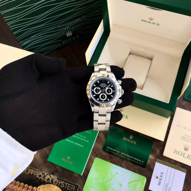 Rolex Daytona Cosmograph Stainless Steel Japanese Master Quality Automatic Mens Watch - Image 2