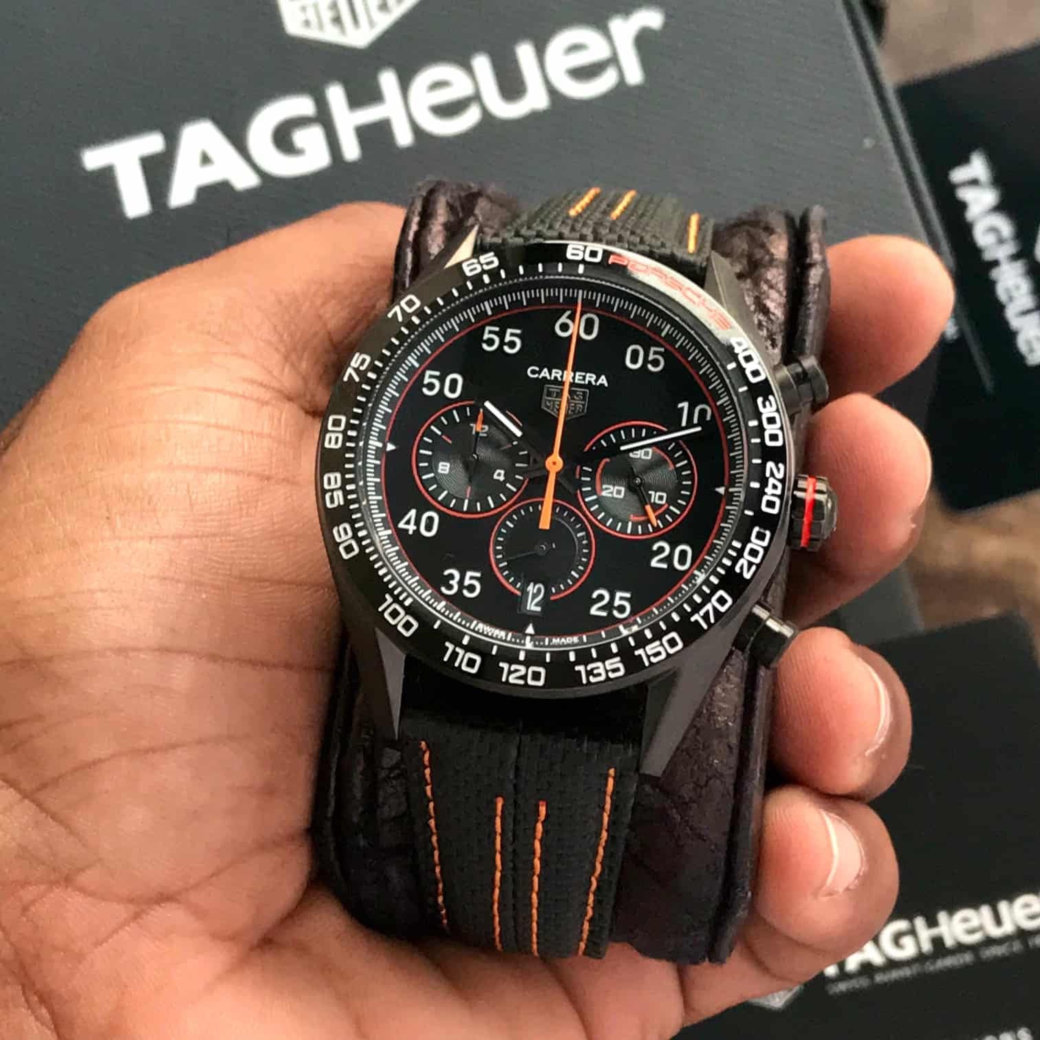 TAG Heuer Carrera X Porsche Orange Racing Premium Men's Watch - Image 4