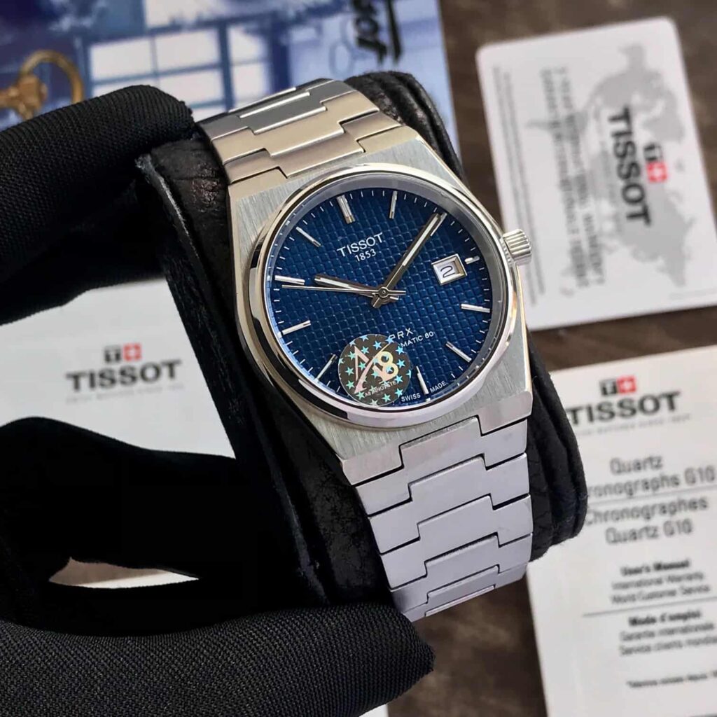 Tissot PRX Powermatic Japanese Stainless Steel Blue Dial Men's Watch - Image 2