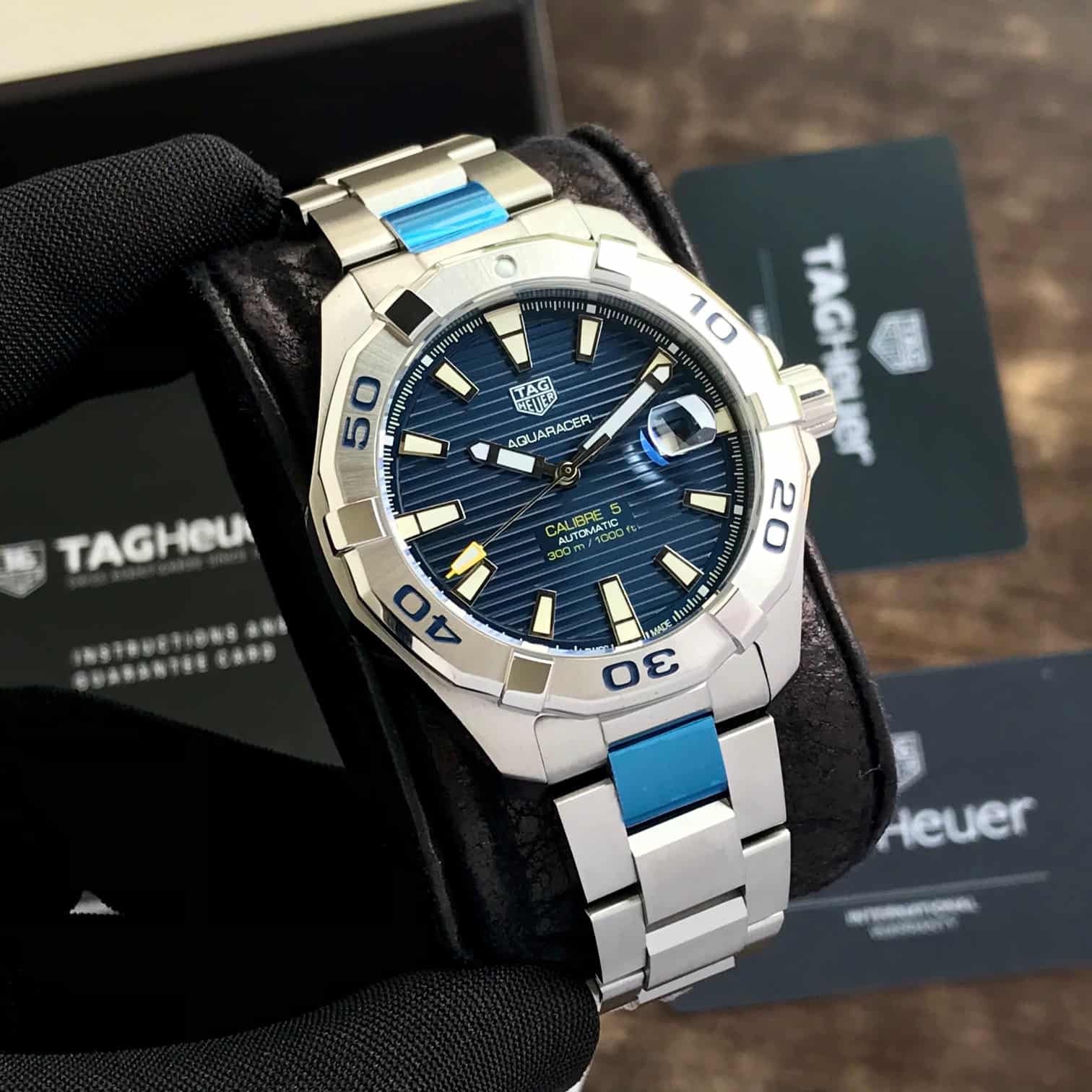 Tag Heuer Aquaracer Calibre 5 Blue Dial Automatic Authentic Quality Men's Watch