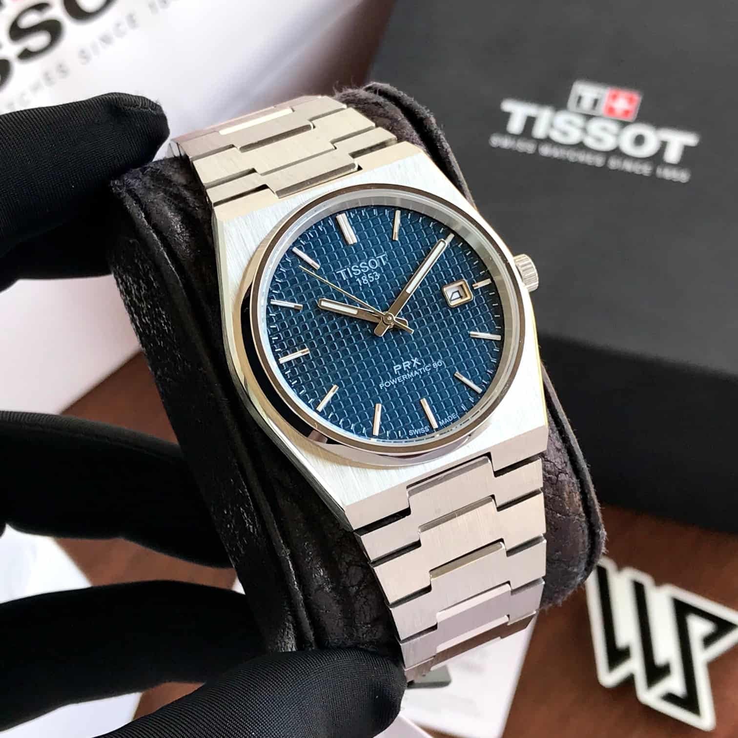 Tissot PRX Powermatic Stainless Steel Blue Dial Automatic Men's Watch - Image 2