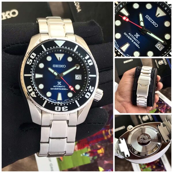 Seiko Diver 200m Japanese Stainless Steel Automatic Mens Watch - Image 3