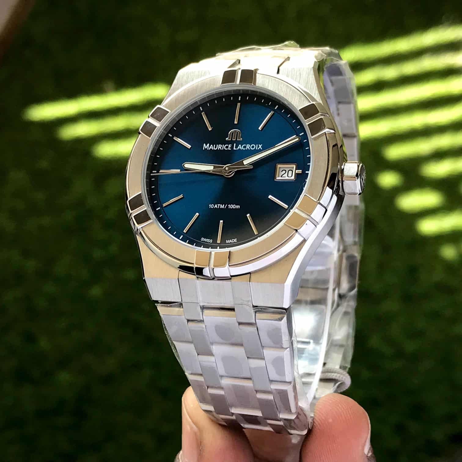 Maurice Lacroix Aikon Quartz 40mm Authentic Stainless Steel Blue Dial - Image 2