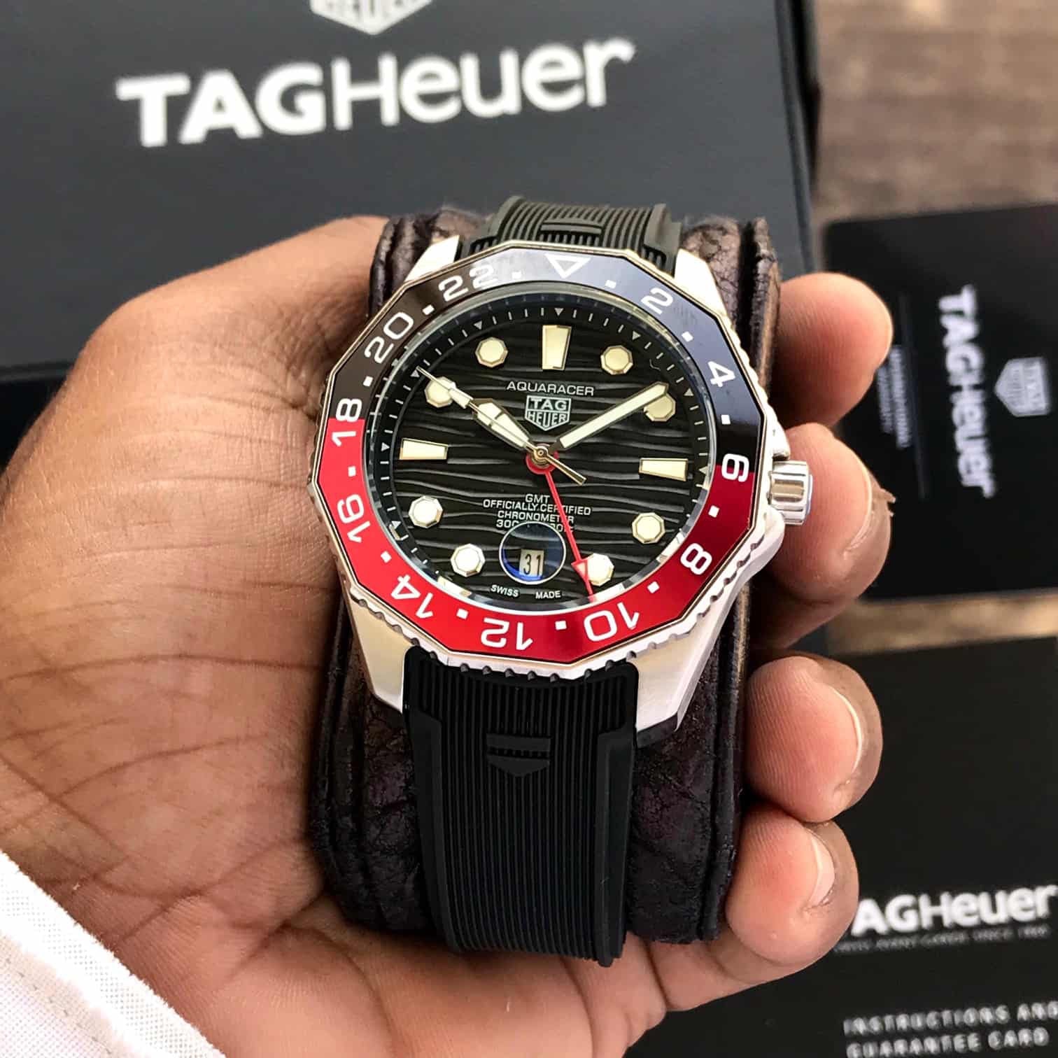Tag Heuer Aquaracer GMT Japanese Automatic Machinery Men's Watch - Image 2