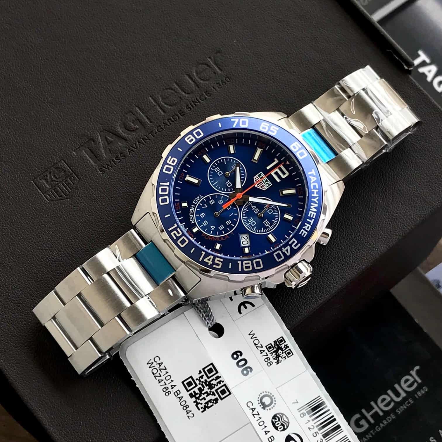 Tag Heuer Formula 1 Chronograph Blue Dial Authentic Men's Watch - Image 4