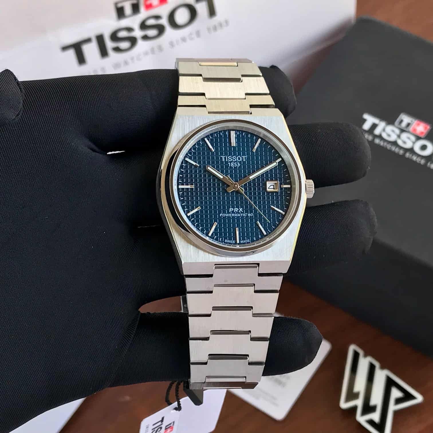 Tissot PRX Powermatic Stainless Steel Blue Dial Automatic Men's Watch