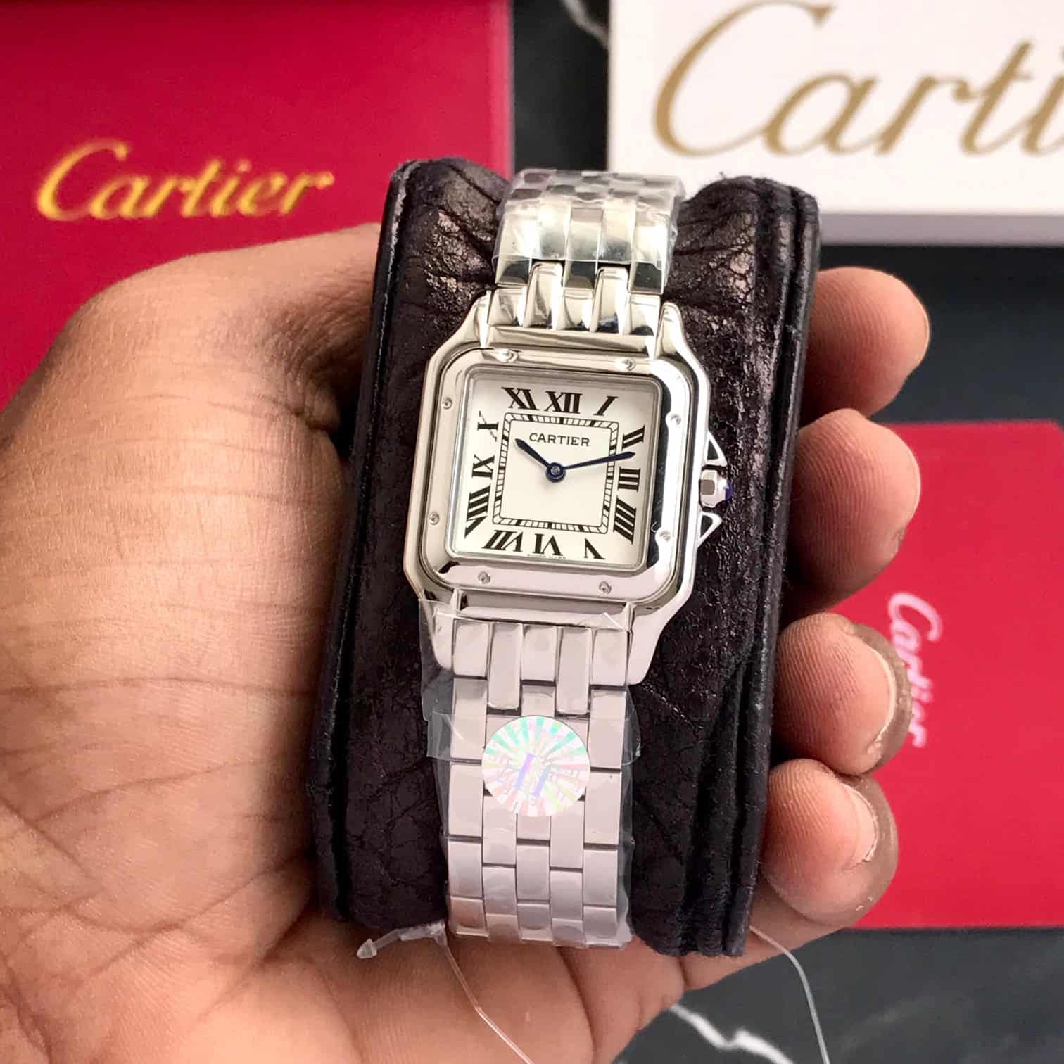 Cartier Panthere De Cartier Silver White Dial Premium Women's Watch - Image 4