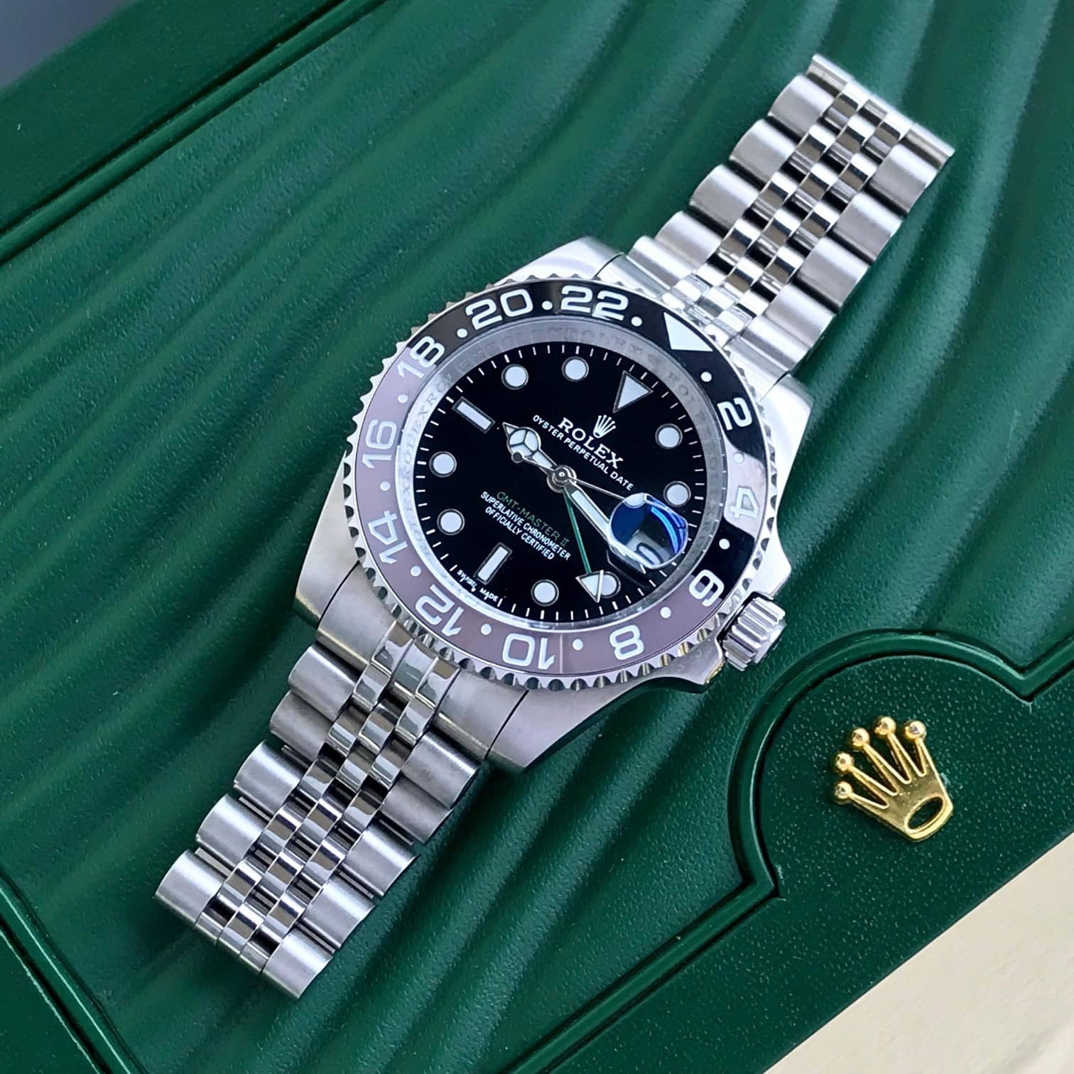 Rolex GMT Master Grey Black Dial Automatic Mens Watch - Image 3