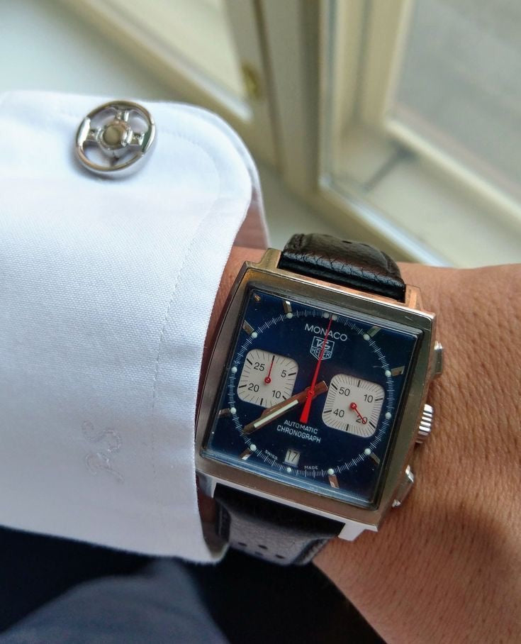 Tag Heuer Monaco Limited Edition Blue Japanese Mens Watch - Image 4