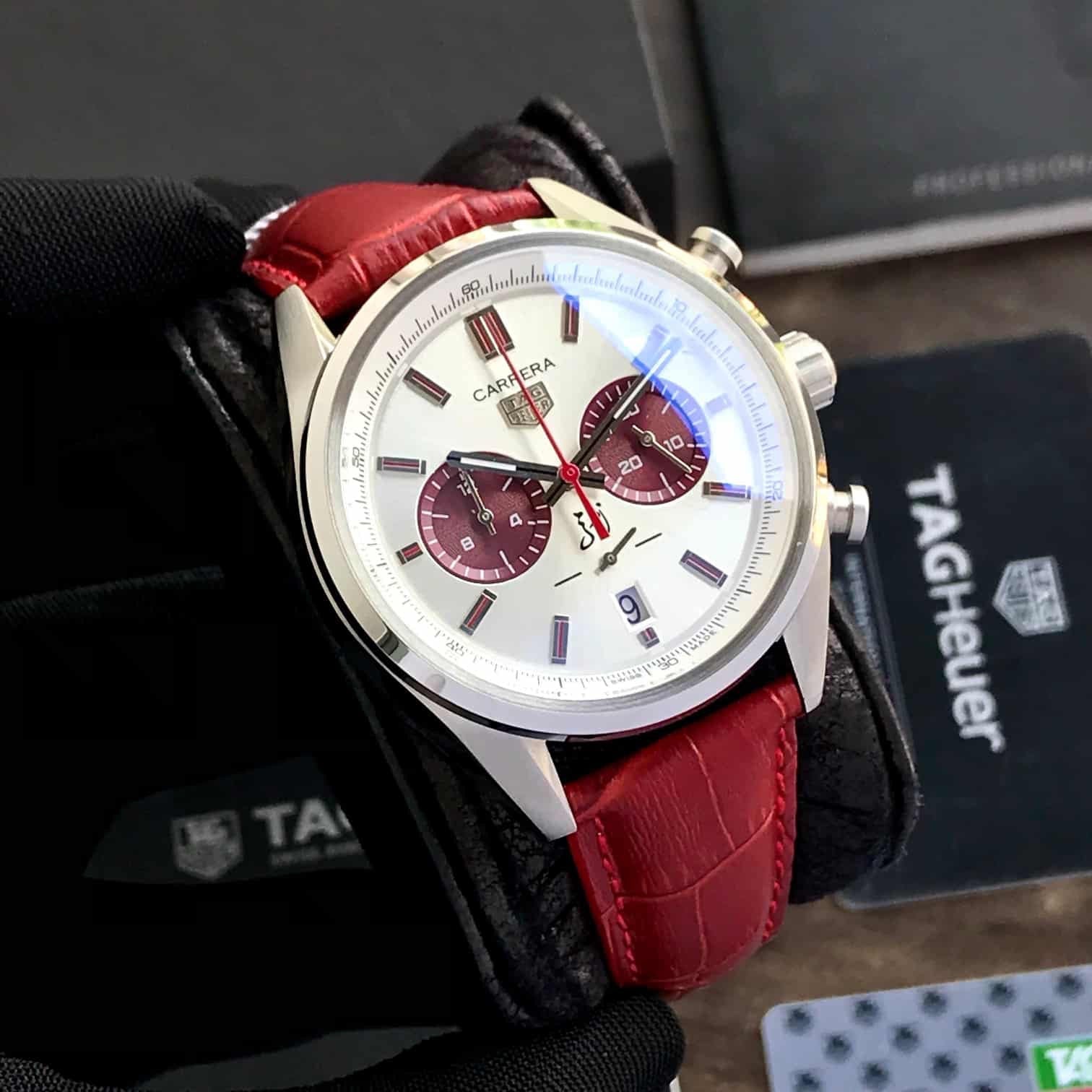 Tag Heuer Grand Carrera Chronograph's Silver 5N Limited Edition Men's Watch - Image 2