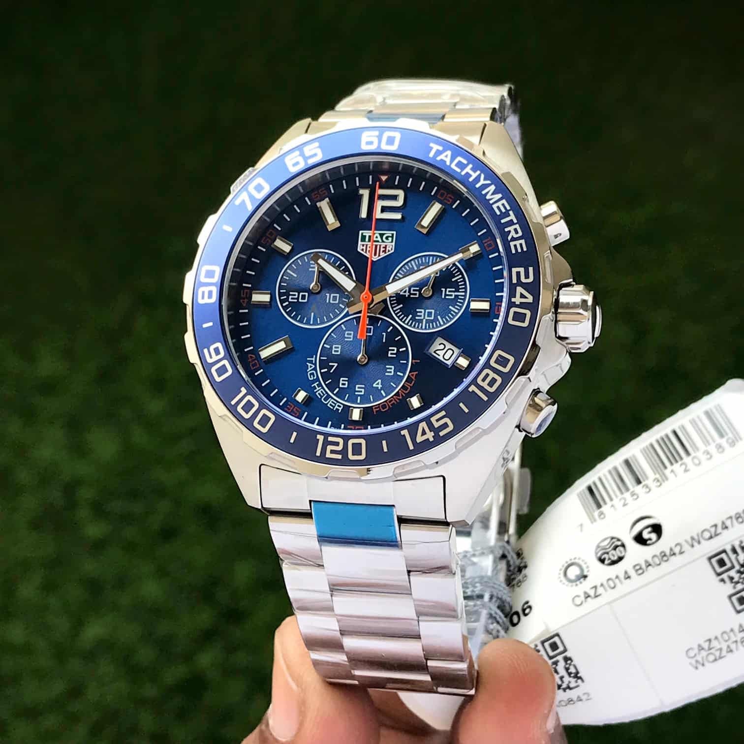 Tag Heuer Formula 1 Chronograph Blue Dial Authentic Men's Watch - Image 5