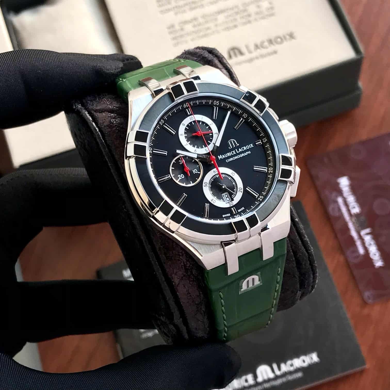 Maurice Lacroix Aikon Authentic AI1018 44mm Quartz Mens Watch - Image 2