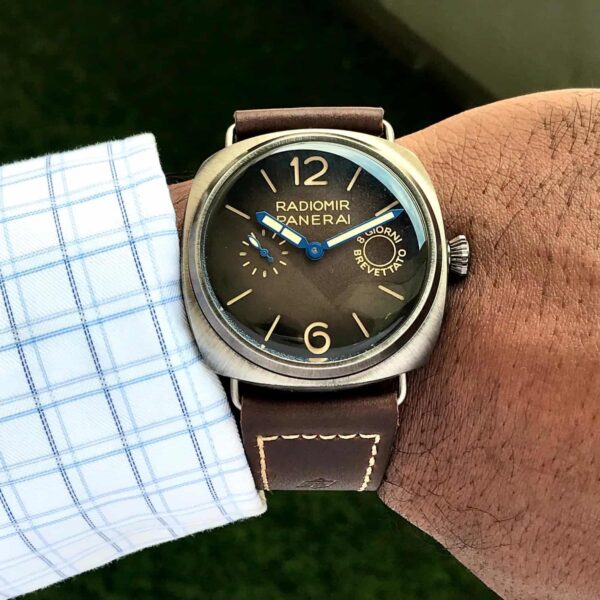 The new Panerai Radiomir Otto Giorni Brown Swiss Made Automatic Mens Watch - Image 3