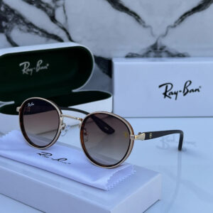 Ray ban METAL GOLD TIGER BROWN UV-400 SUNGLASSES