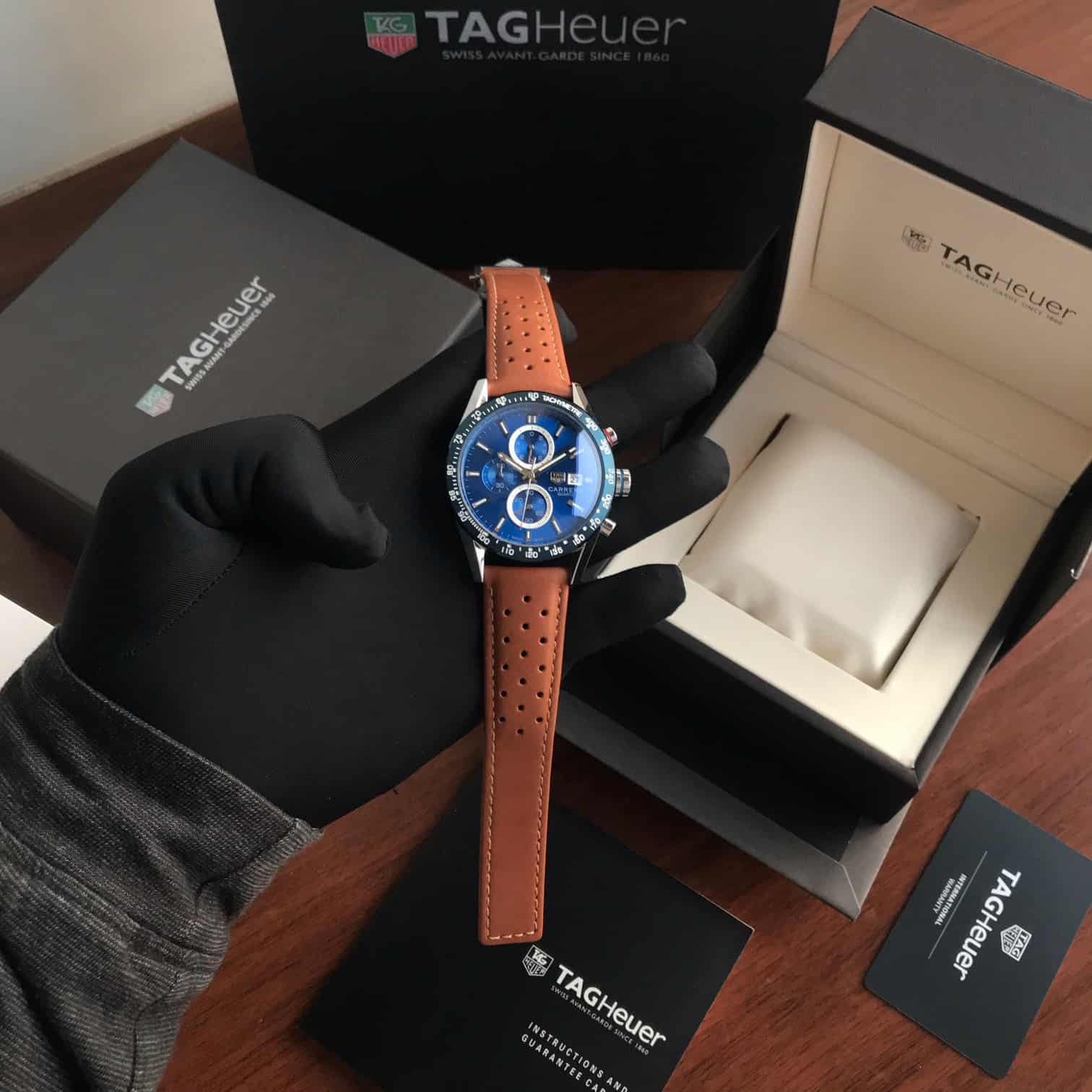Tag Heuer Calibre 16 Blue Dial Chronograph's Men's Watch - Image 2