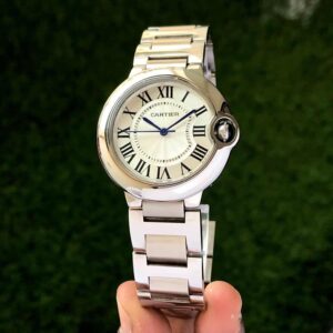 Cartier Ballon Bleu Stainless Steel Watch 36mm Automatic Men's Watch