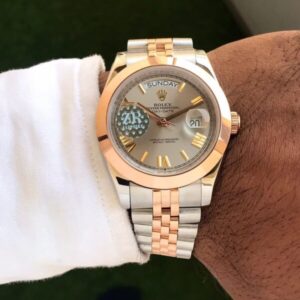 Rolex Day Date 41 Rose gold Two Tone Japanese Master Quality Men's Watch