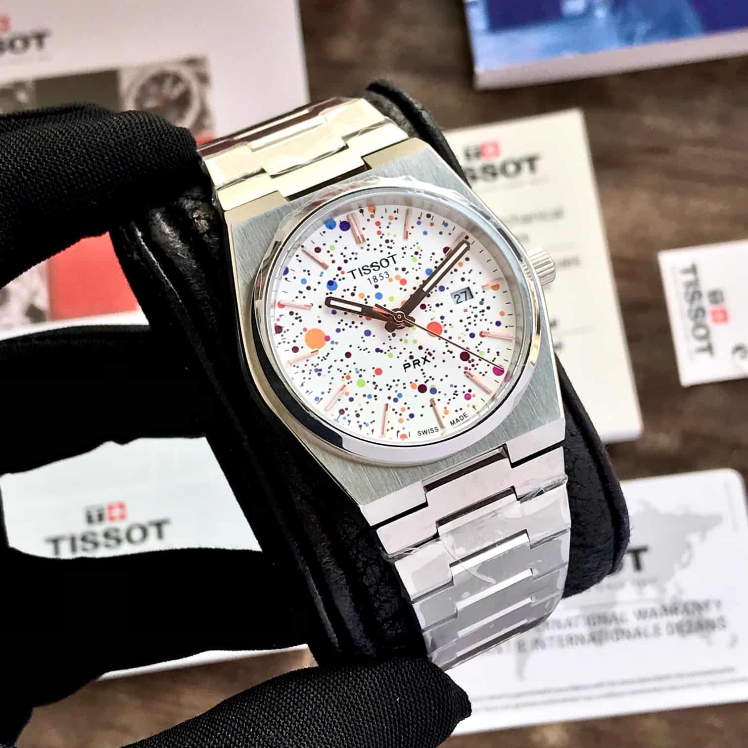 Tissot PRX Arctic Sky Dial Japanese Stainless Steel Men's Watch