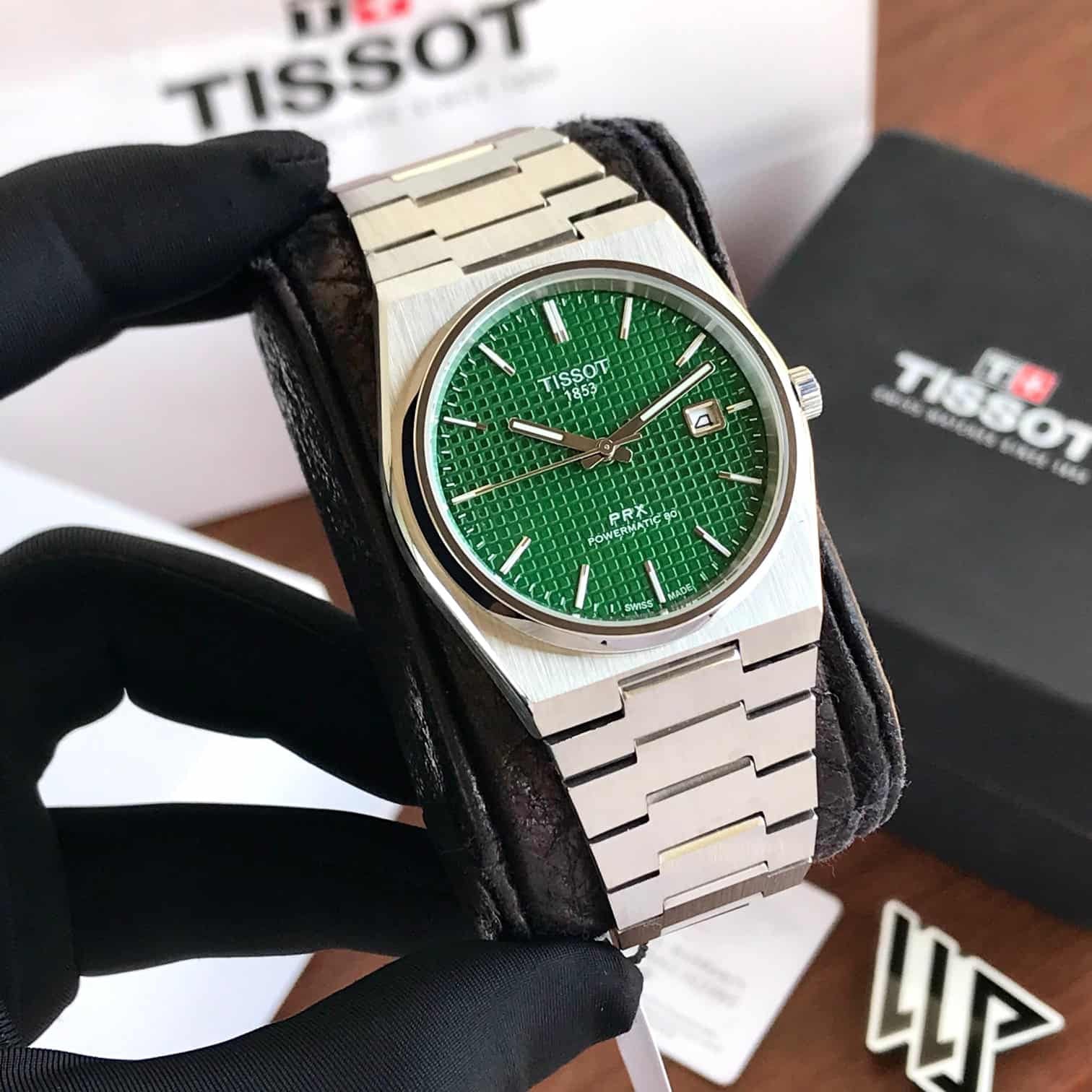Tissot PRX Powermatic Japanese Green Dial Automatic Mens Watch - Image 4