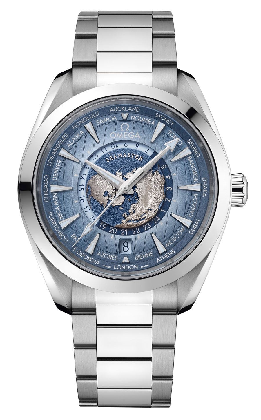 Omega Aqua Terra World Map Dial Seamaster Limited Edition – Imported Automatic Men's Watch