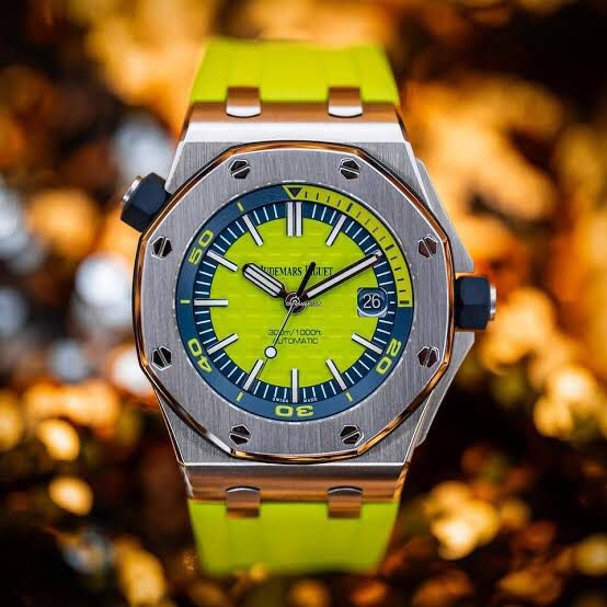 Audemars Piguet Royal Oak Offshore Diver Watch Green Dial 42mm Automatic Mens Watch - Image 8