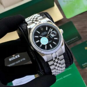 Rolex Daytona Date Just 41 Stainless Steel Silver Black Dial Jubli Automatic Master Quality Mens Watch