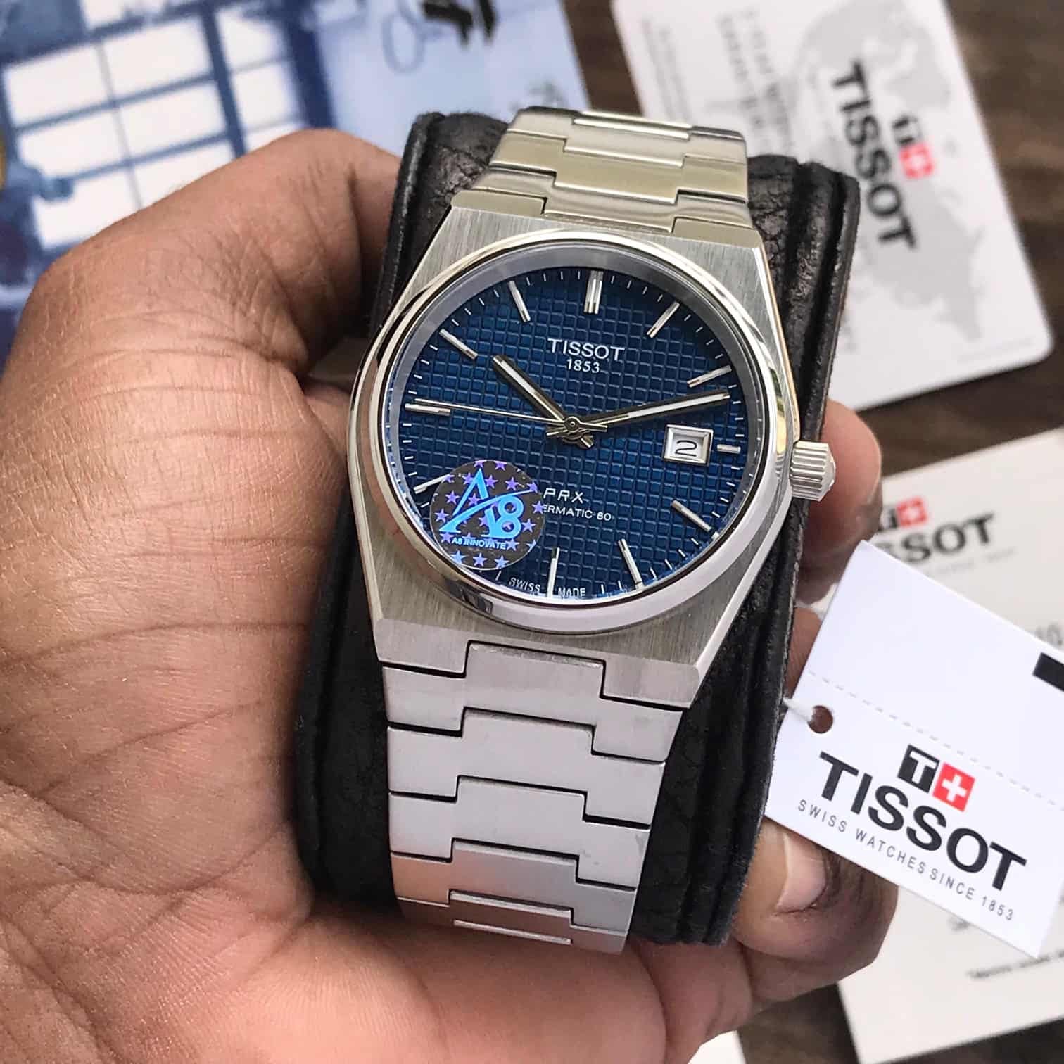 Tissot PRX Powermatic Japanese Stainless Steel Blue Dial Men's Watch - Image 10
