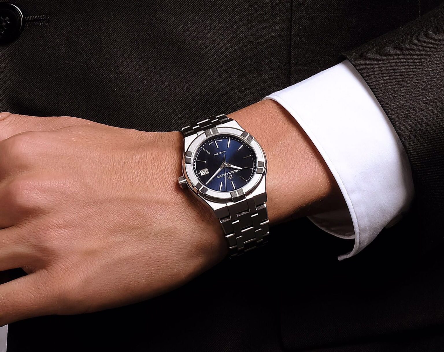 Maurice Lacroix Aikon Quartz 40mm Authentic Stainless Steel Blue Dial - Image 7